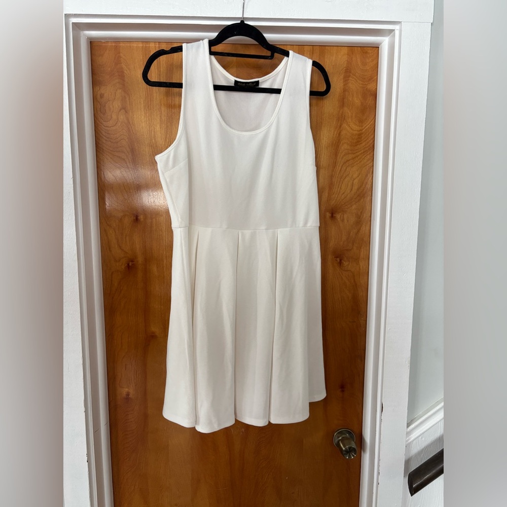 White Mark Classic White Dress